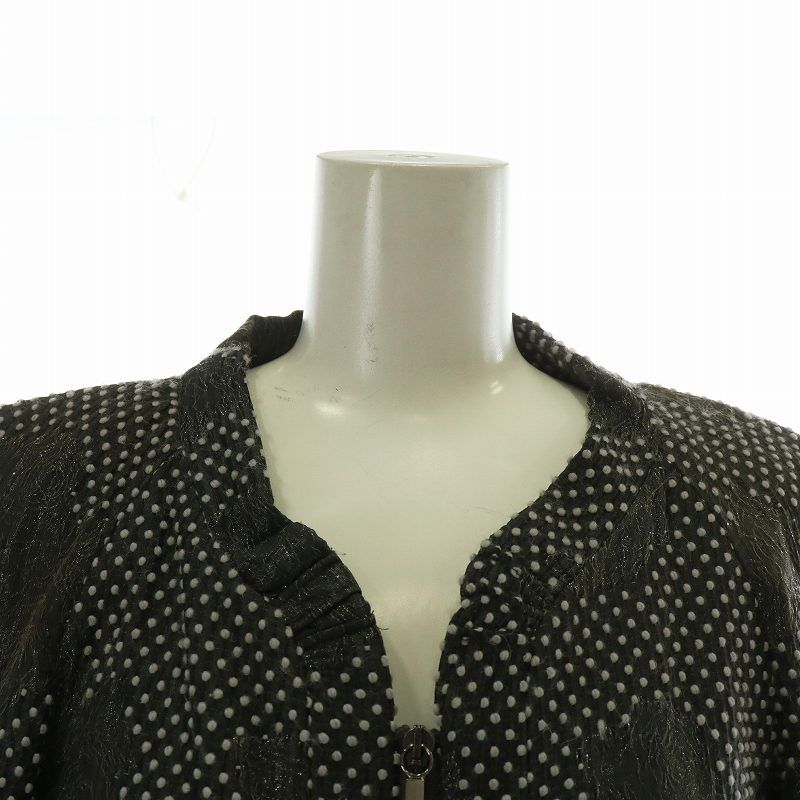 ジョルジオアルマーニ GIORGIO ARMANI ノーカラージャケット ウール混