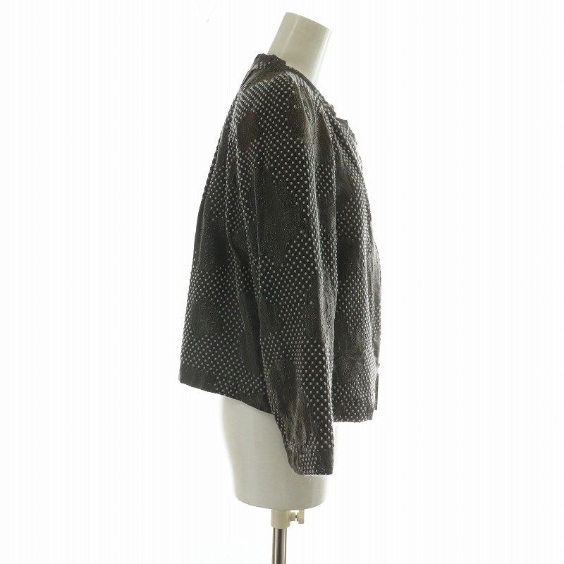 ジョルジオアルマーニ GIORGIO ARMANI ノーカラージャケット ウール混