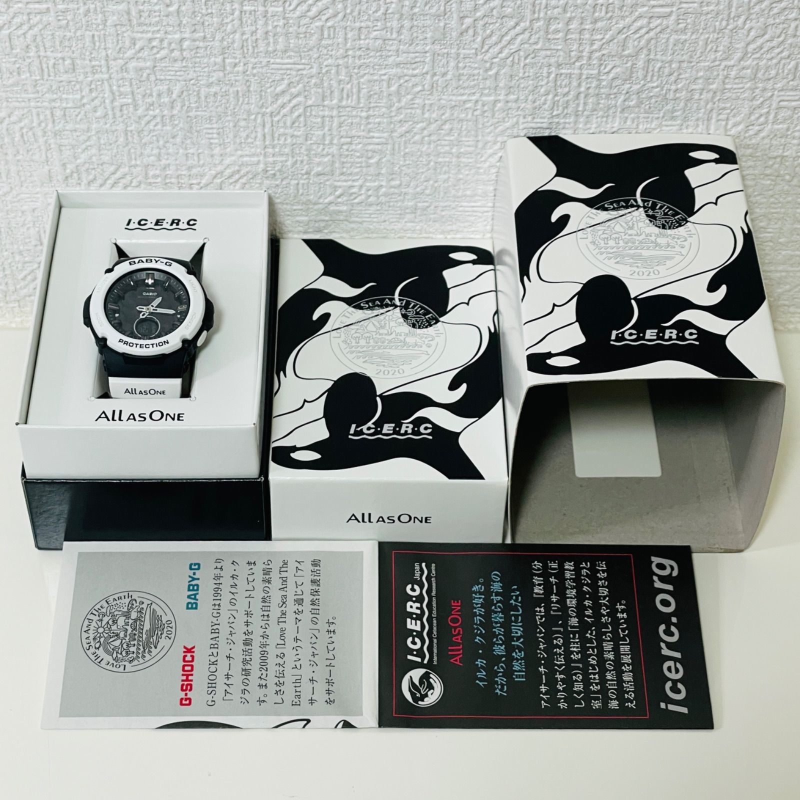 T 744 正常稼働 CASIO 電波ソーラー Baby-G ベビージー モデル Love The Sea And Earth BGA-2700 K-1 AJR 時計 レディース ユニセックス