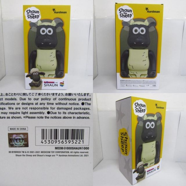 メディコムトイ BE@RBRICK ベアブリック Shaun 1000％ ひつじの