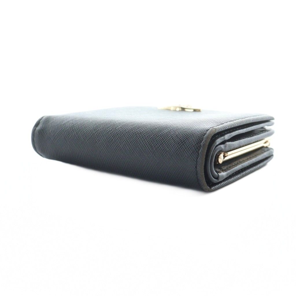 【美品】ヴィヴィアンウエストウッド レザー 二つ折り財布 オーブ がま口 ロゴ ヴィヴィアンウエストウッド Vivienne Westwood 二つ折り財布