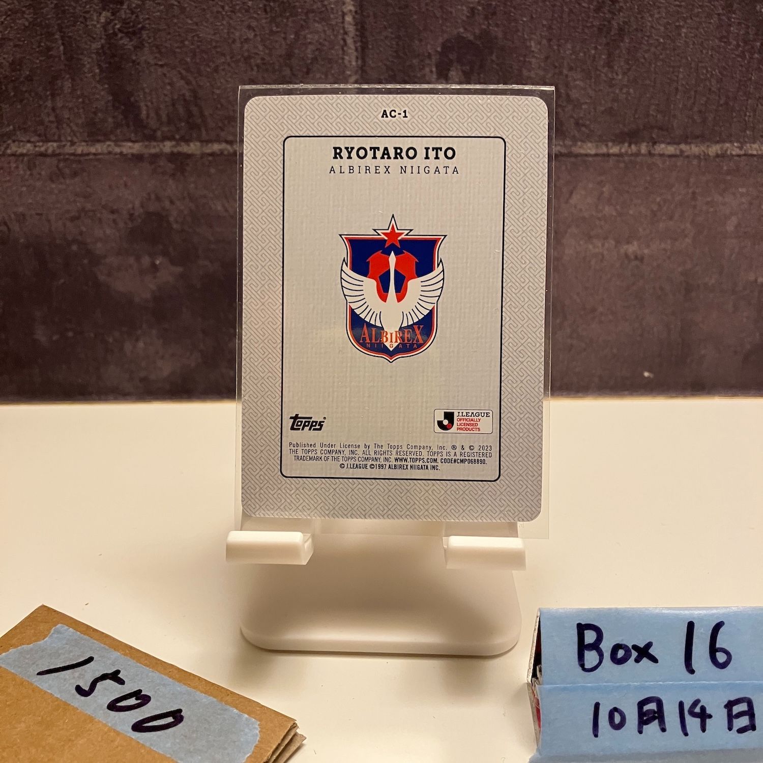 2023 Topps 伊藤涼太郎 Ryotaro Ito アルビレックス新潟 Playing Cards