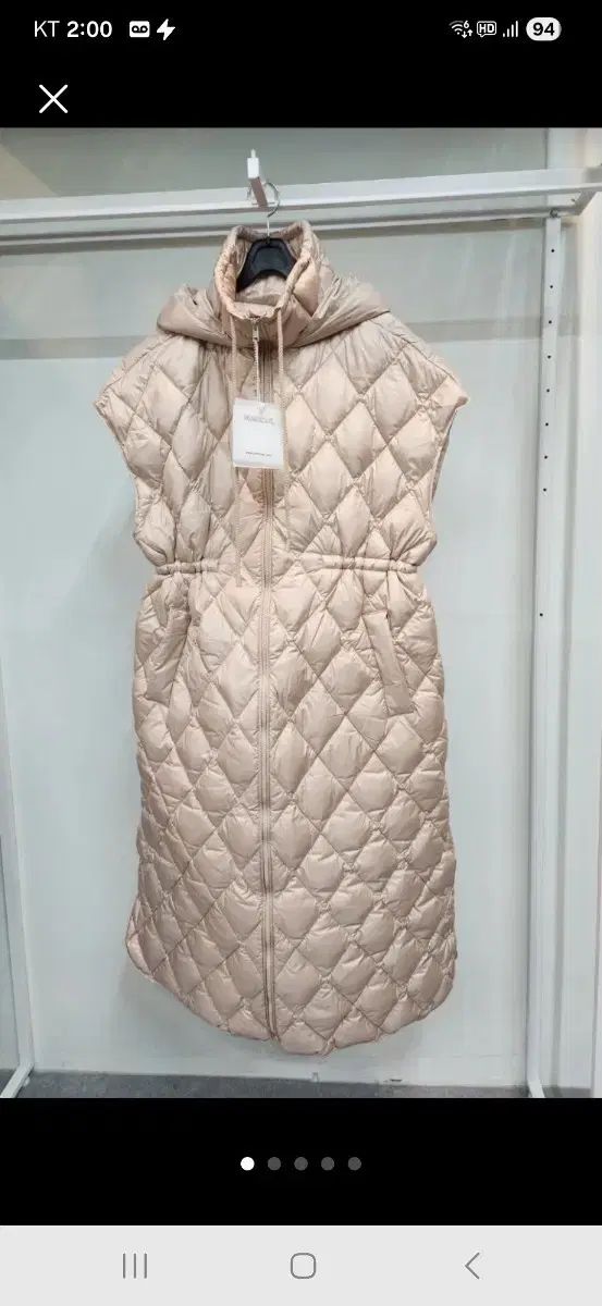 ミミシエル ロング ダックダウン ダウン ベスト