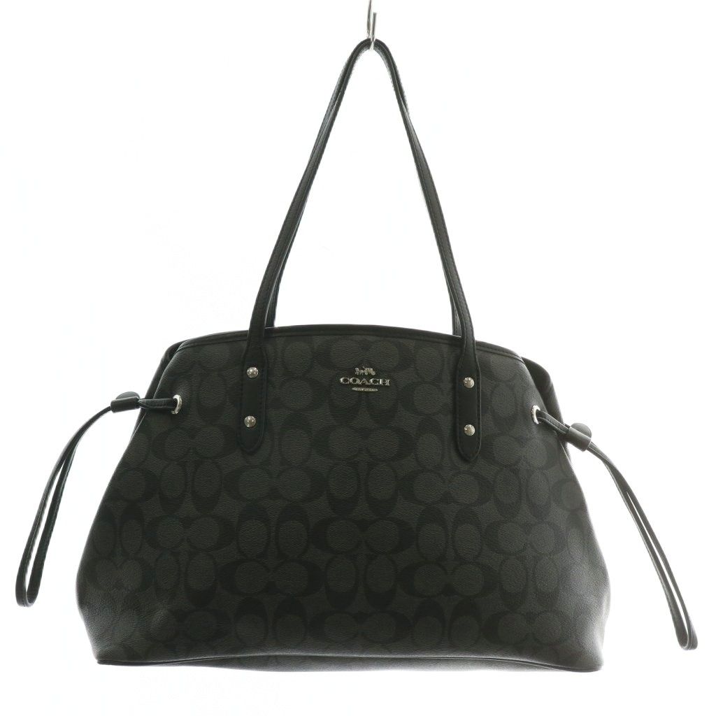 コーチ COACH トートバッグ ハンド PVC レザー シグネチャー 総柄 ロゴ