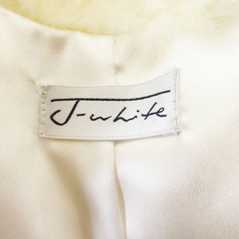 ジェイ ホワイト J-white ラビットファー ジャケット 毛皮 F 白