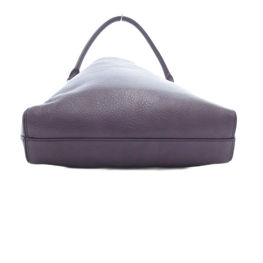 【中古】ヒロフ HIROFU トートバッグ ハンドバッグ ワンハンドル レザー ロゴ 紫 パープル /JS ■GY18 レディース ヒロフ HIROFU トートバッグ ハンドバッグ ワンハンドル レザー ロゴ