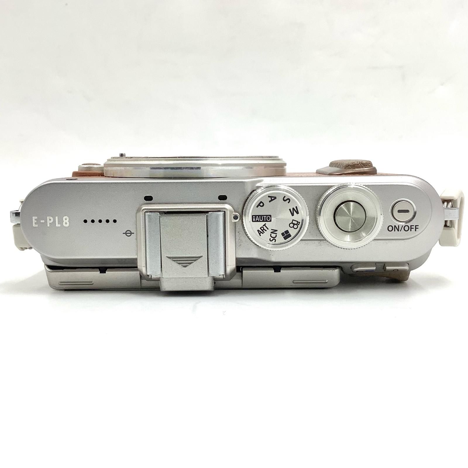  OLYMPUS デジタル一眼 PEN E PL 8 ボディ ブラウン ミラーレス一眼 デジタルカメラ