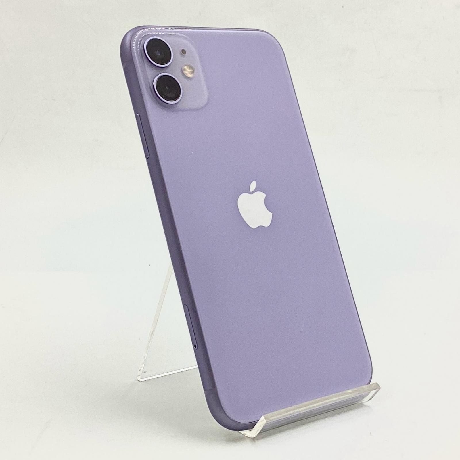 iPhone 11 128 GB パープル SIMフリー 白ロム 87