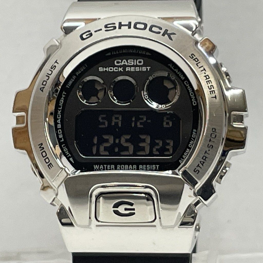 01 w 5868 カシオ CASIO G SHOCK GM 6900 U 1 JF 電池式 デジタル 樹脂バンド メダルベゼル 箱無し 腕時計 品