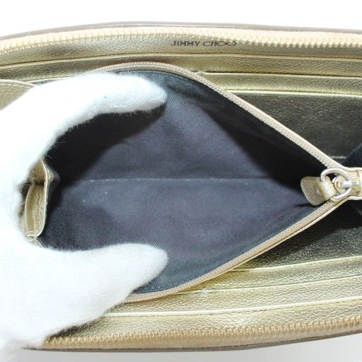 ジミーチュウ JIMMY CHOO フィリッパ 長財布 レザー ラウンド
