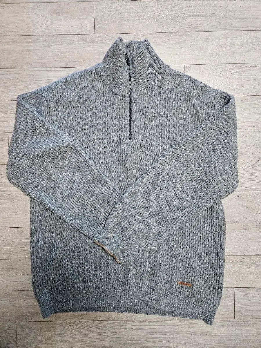 ヘンリーコットンズ ウール混 ハーフジップアップ