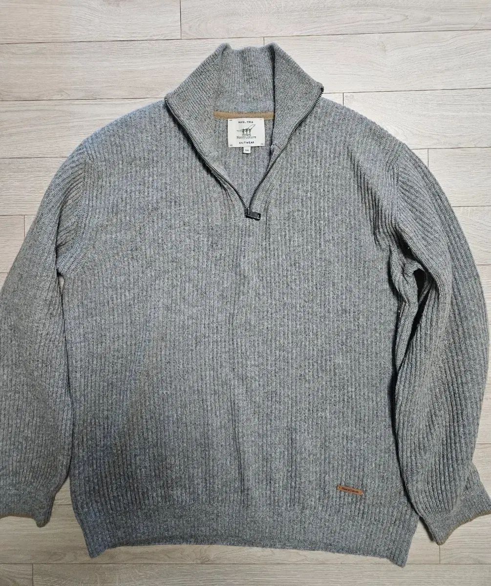 ヘンリーコットンズ ウール混 ハーフジップアップ