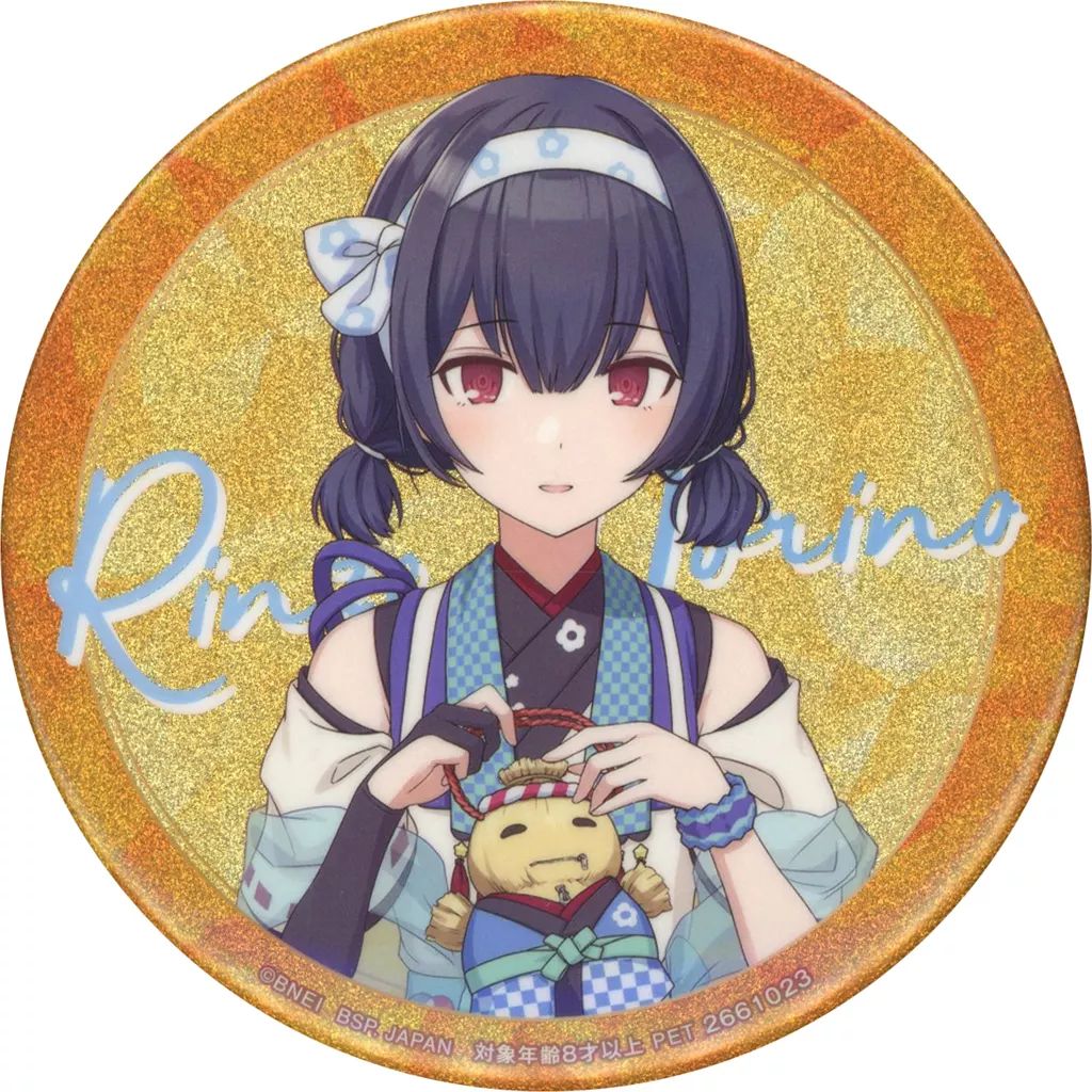 アイドルマスターシャイニーカラーズ ノクチル缶バッジ　ラバーマスコット　ナムコ アイドルマスターシャイニーカラーズ ノクチル缶バッジ ラバー