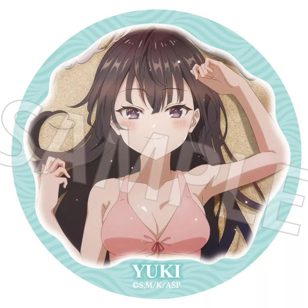 ロシデレ 有希A キャラバッジ 缶バッジ 8個 サマースプラッシュ 中古】バッジ・ビンズ B.周防有希 「時々ボソッとロシア語でデレる隣の