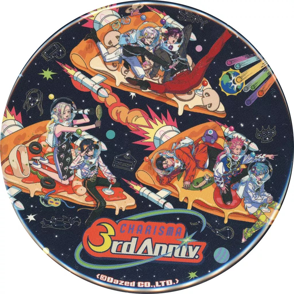 中古】バッジ・ビンズ 集合 「祝3周年 カリスマカフェ＠Mixalive TOKYO