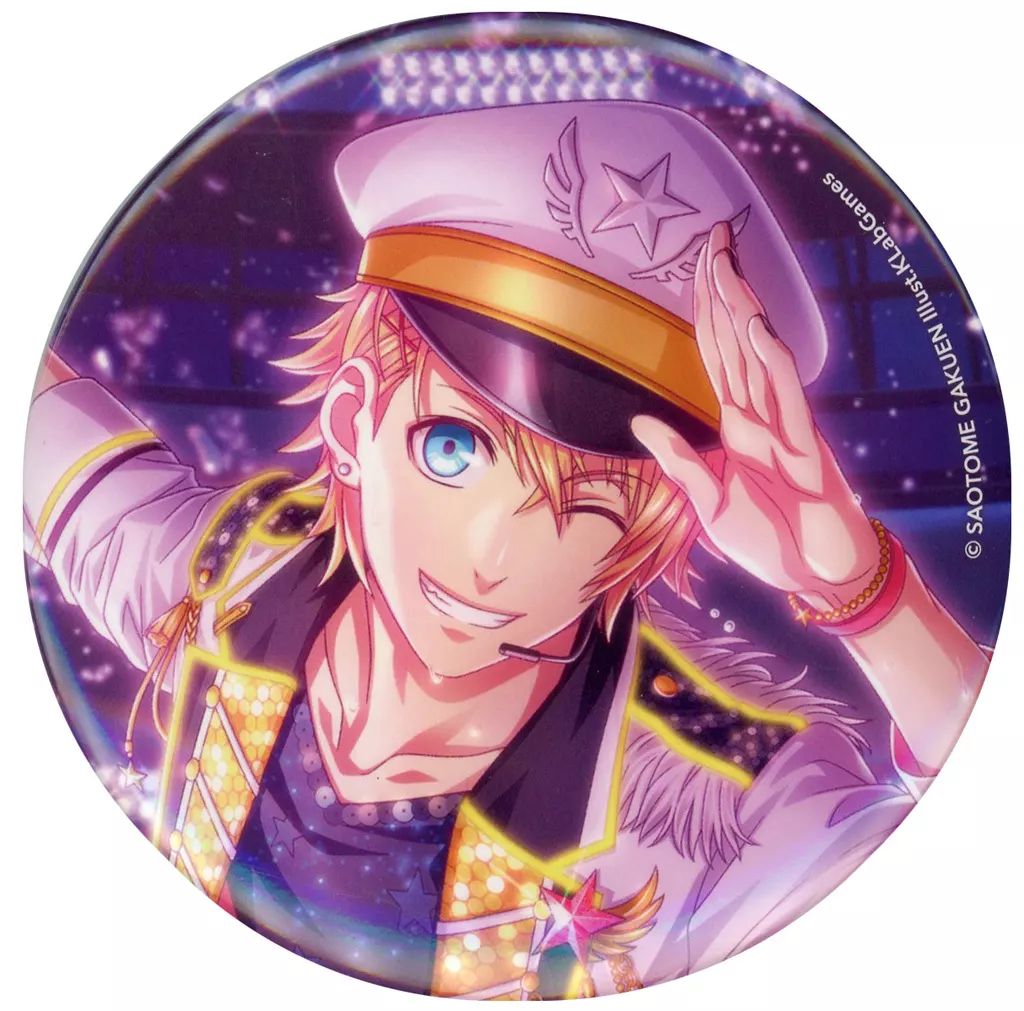 中古】バッジ・ビンズ 来栖翔 76mm缶バッジ 「うたの☆プリンスさまっ