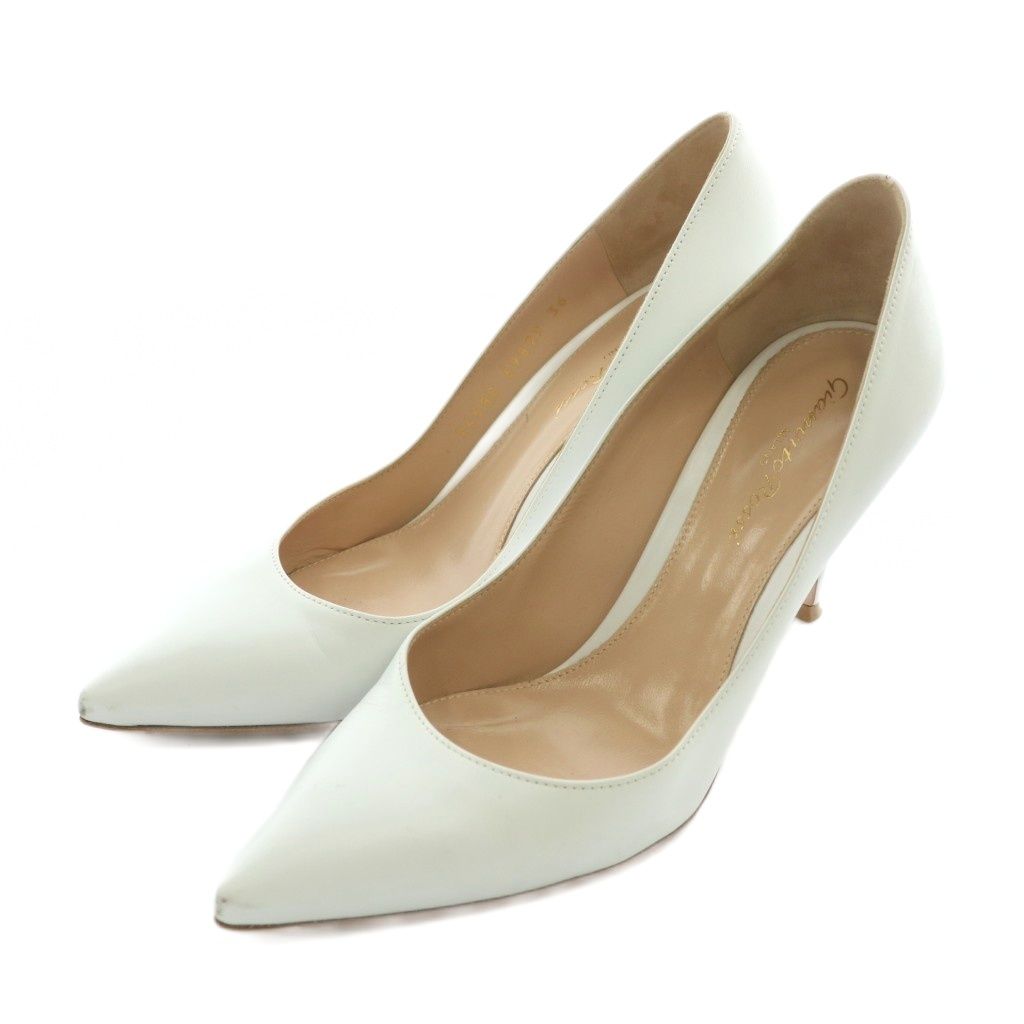 ジャンヴィトロッシ Gianvito Rossi パンプス レザー ポインテッドトゥ