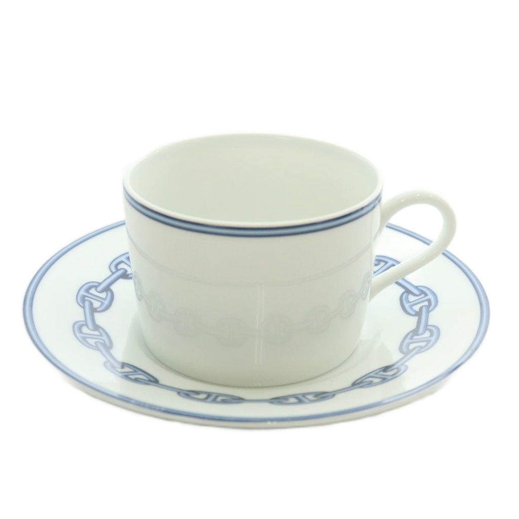 エルメス HERMES シェーヌダンクル デミタスカップ コーヒー ソーサー