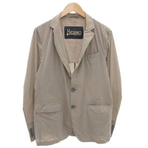 ヘルノ HERNO 19SS Stretch Nylon Jacket ストレッチ ナイロン ジャケット テーラード 50 グレー ...
