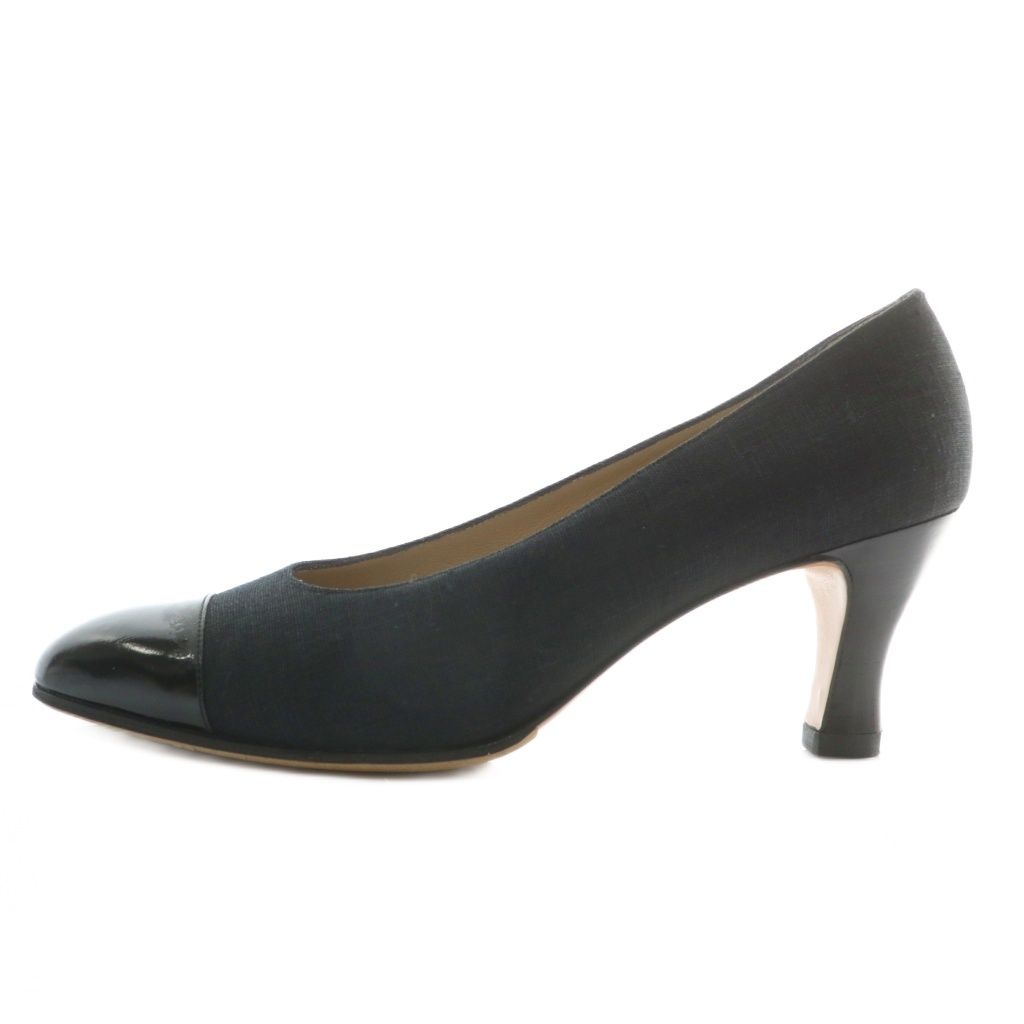 サルヴァトーレフェラガモ Salvatore Ferragamo パンプス キャンバス