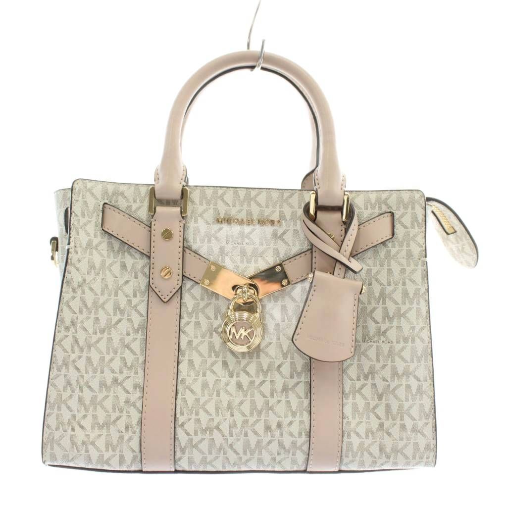 【良品】マイケルコース　2way ショルダーバッグ　ハンド　PVC レザー　金具 マイケルコース MICHAEL KORS ハンドバッグ ショルダー 2WAY PVC