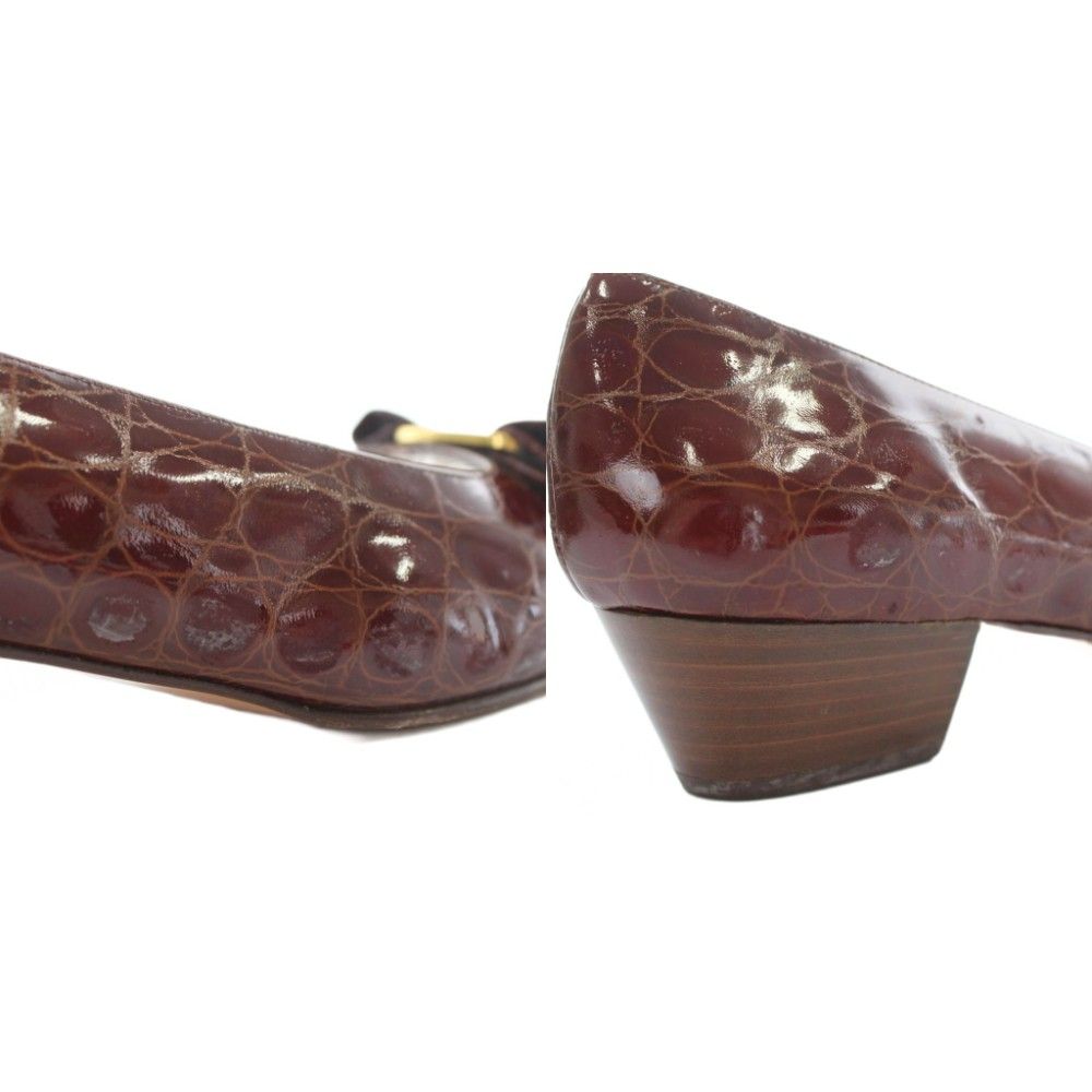 サルヴァトーレフェラガモ Salvatore Ferragamo ヴァラリボン パンプス