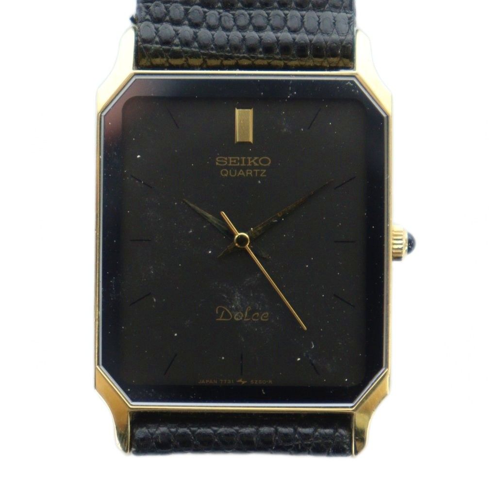 セイコー SEIKO ドルチェ dolce 腕時計 ウォッチ クォーツ 黒文字盤