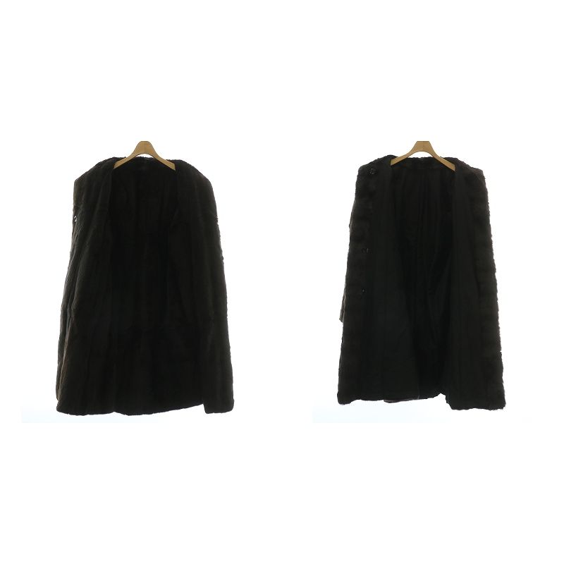 ノーブランド ファーコート リバーシブル アウター 毛皮 シェアード