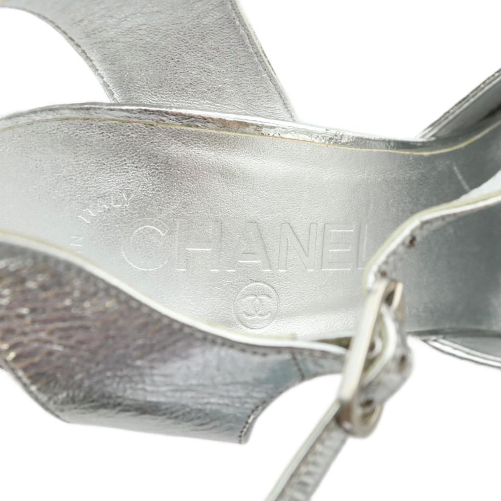 シャネル CHANEL パンプス 節約 サンダル レザー ポインテッドトゥ