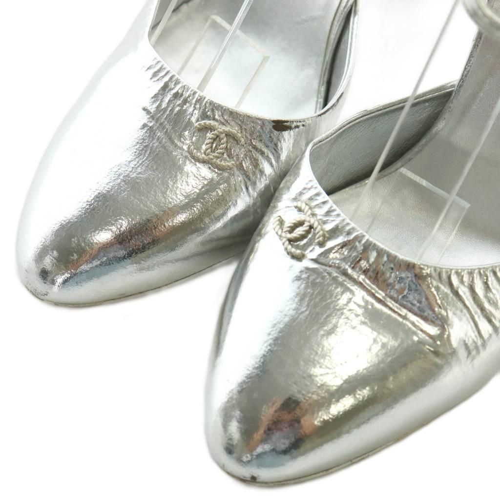 シャネル CHANEL パンプス 節約 サンダル レザー ポインテッドトゥ