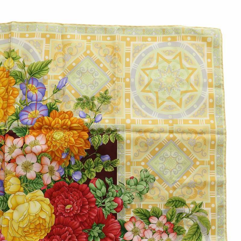 グッチ GUCCI ヴィンテージ 大判 スカーフ ストール ショール シルク