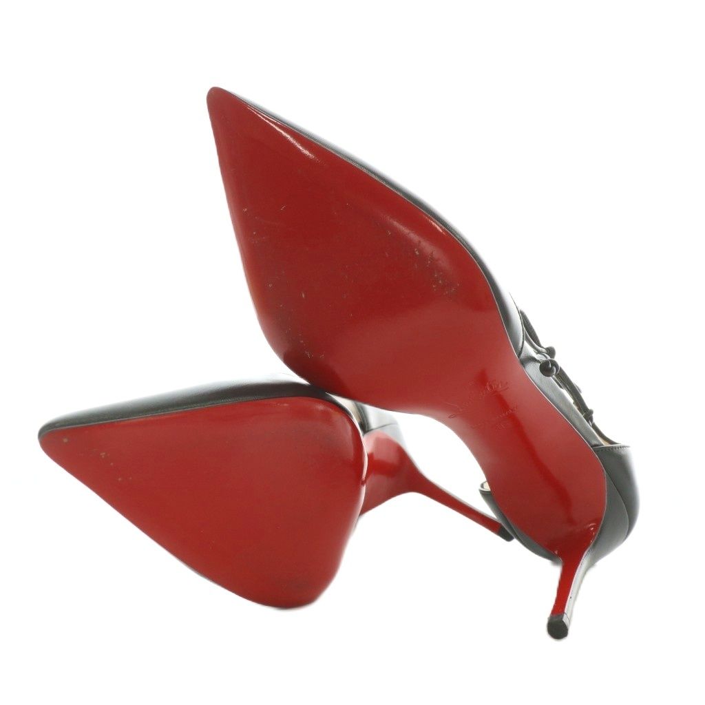 クリスチャンルブタン Christian louboutin パンプス レザー ポイン