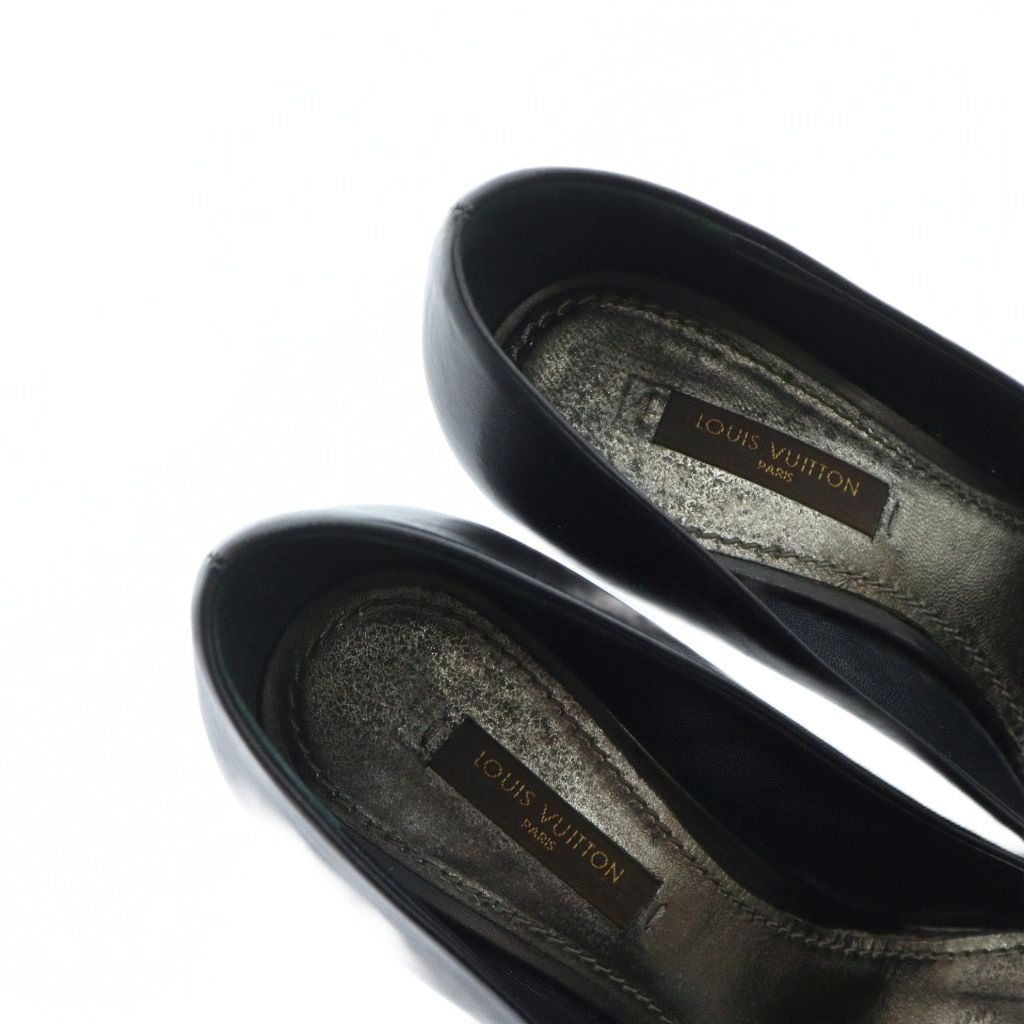 LOUISVUITTON ルイヴィトン ブラック パンプス シューズ 靴 ルイ