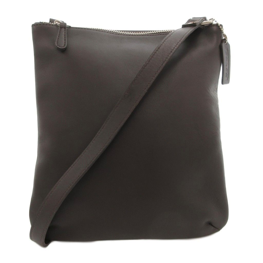 【中古】COACH オールドコーチ 9457 ヴィンテージ USA製 ショルダーバッグ 斜め掛け クロスボディ スクエア レザー 茶 コーチ COACH オールドコーチ 9457 ヴィンテージ USA製 ショルダー