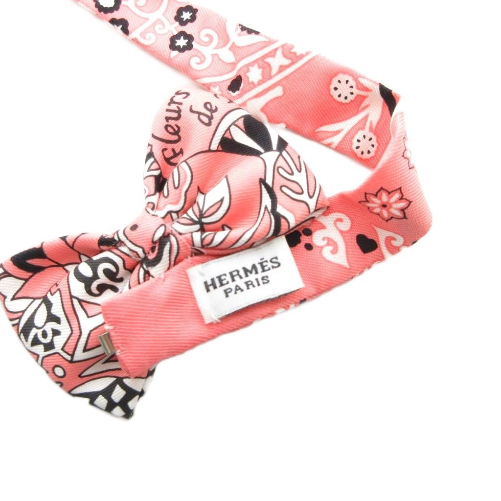 エルメス ヌー・パピヨン 蝶ネクタイ HERMES PAPILLONS FLEURS ET DE 