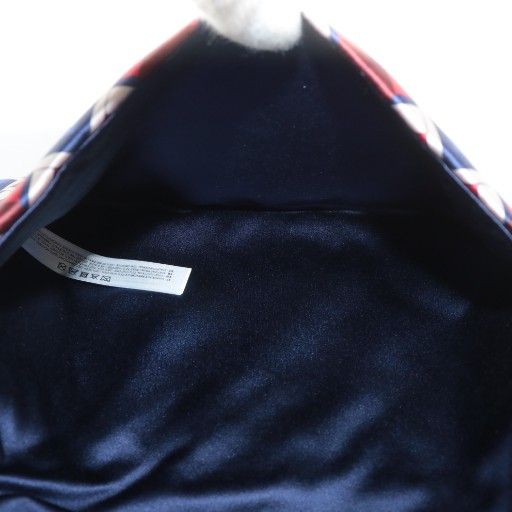 【中古】グッチ GUCCI クラッチバッグ セカンドバッグ ジオメトリックG 総柄 マグネット ロゴ 赤 レッド 青 ブルー グッチ GUCCI クラッチバッグ セカンドバッグ ジオメトリックG 総柄