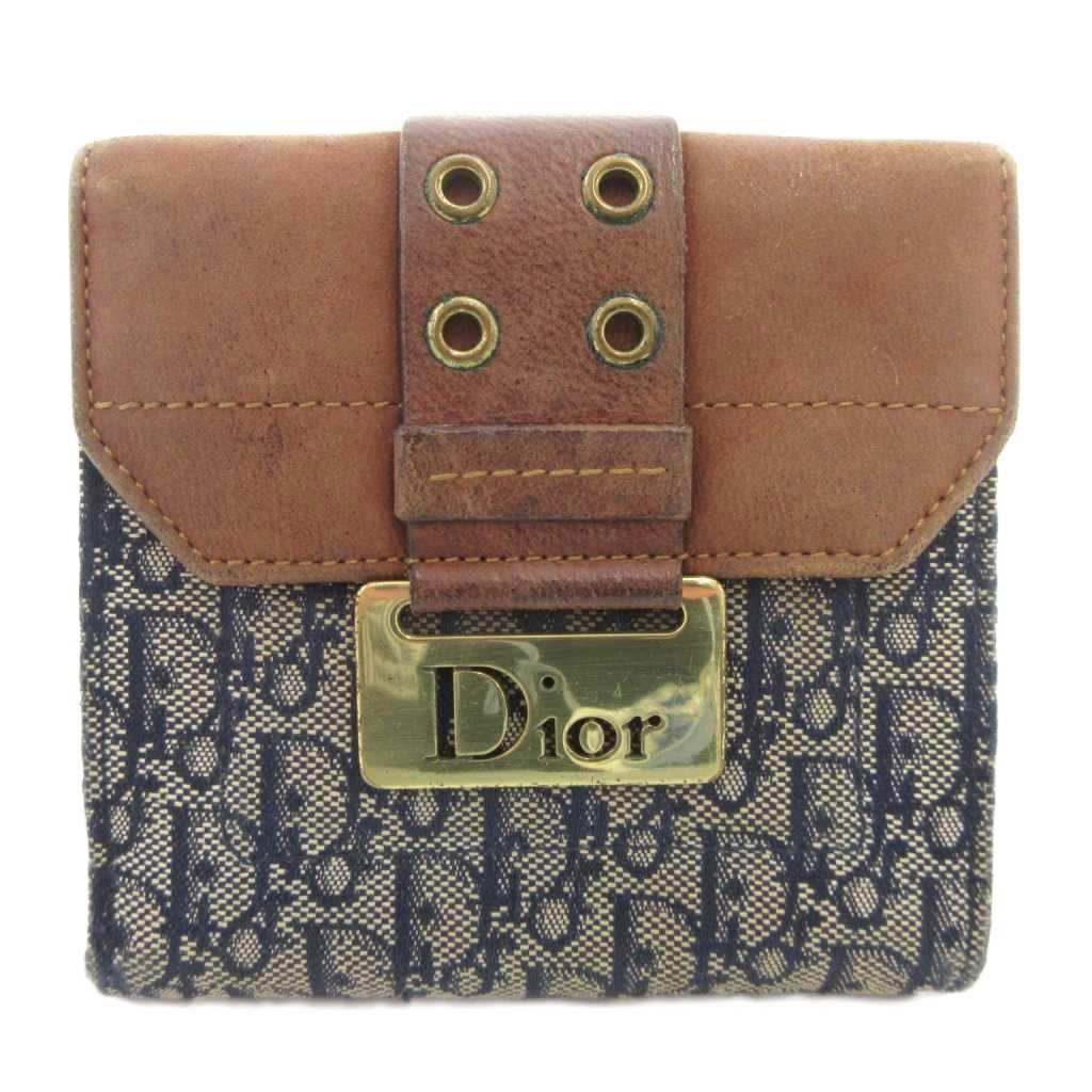 Dior ディオール トロッター ブラウン 茶 キャンバス レザー