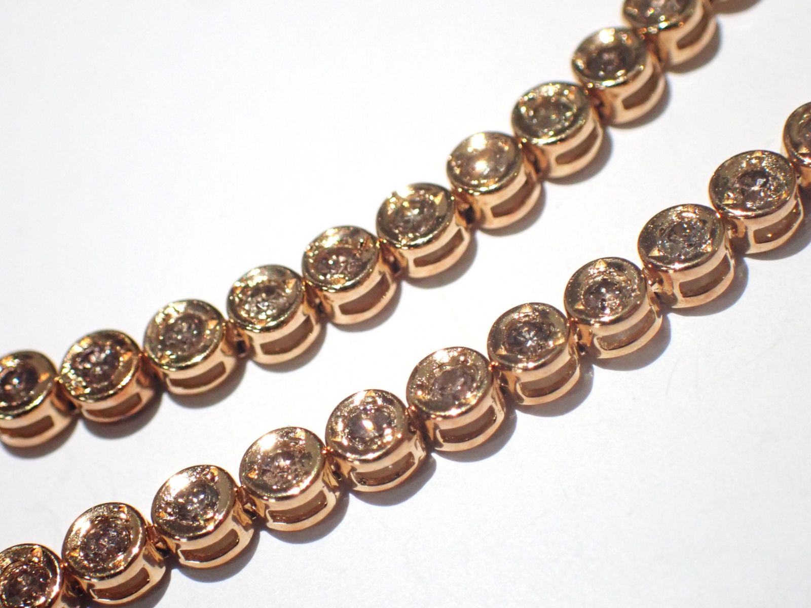 テニスダイヤブレスレット K 18 YG 18金 ノーブランド ダイヤ1 0 ct超 重量7 1 g