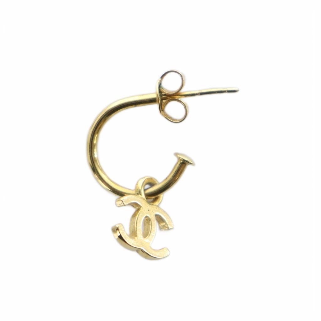 シャネル CHANEL ピアス フープ ココマーク アクセサリー ロゴ