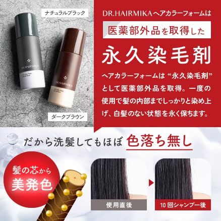 3本セット ヘアミカ ヘアカラー フォーム ダークブラウン 3L2 - メルカリ