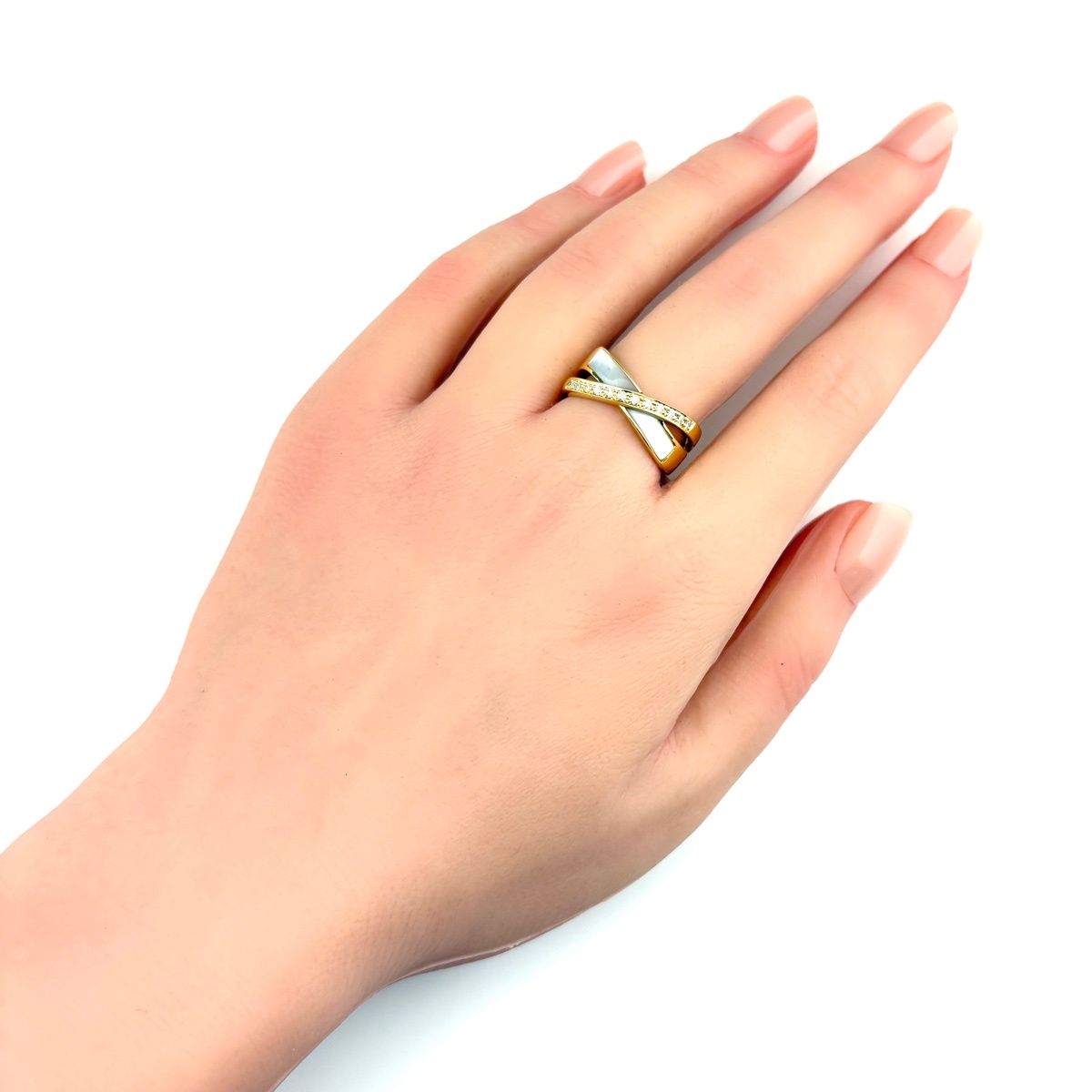 タサキ TASAKI シェル デザインリング YG イエローゴールド 指輪