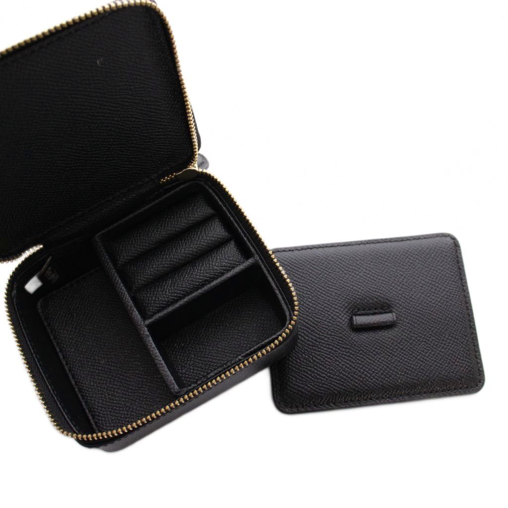 コーチ COACH ジュエリーケース アクセサリーボックス レザー 黒 /YM