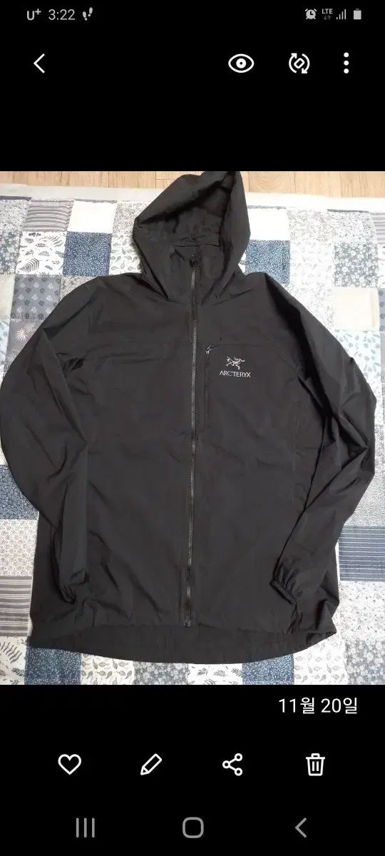 ARC TERYX アークテリクス ベータ ロング ブラック フード L 実寸105