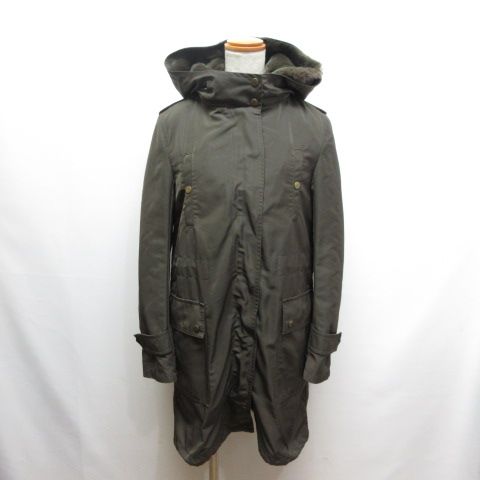 アイシービー iCB 美品 フーデッド モッズコート 2WAY キルティング