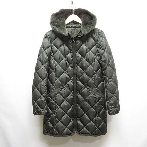 アイシービー iCB 美品 フーデッド モッズコート 2WAY キルティング