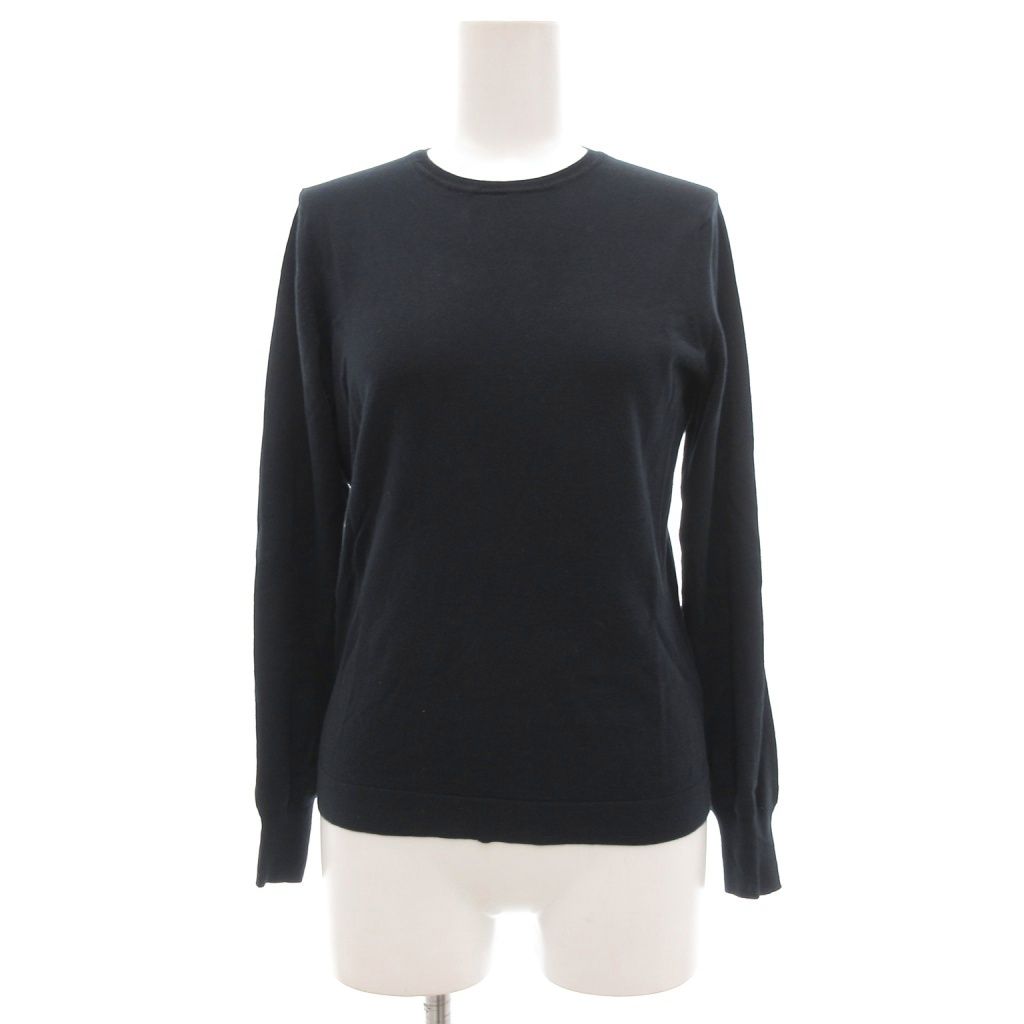 【中古】ミナペルホネン mina perhonen usuva ウスヴァ コットン ニットプルオーバー 36 ダークネイビー AI8004U ミナペルホネン mina perhonen usuva ウスヴァ コットン ニットプル