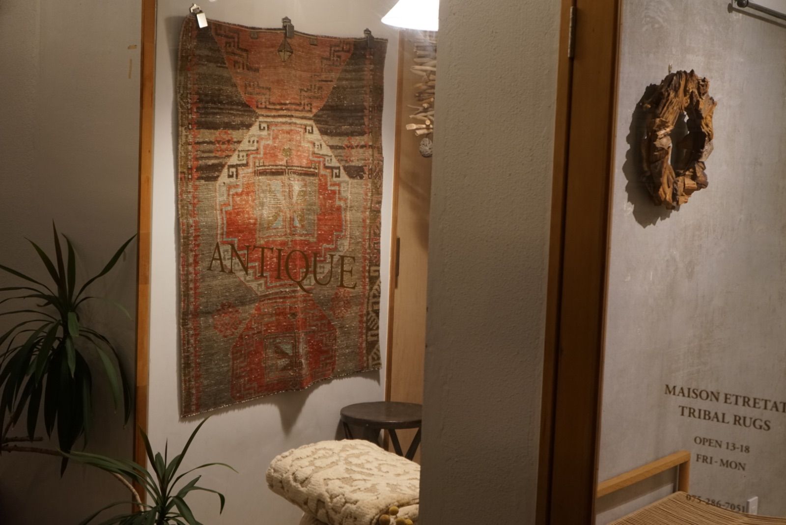 ヴィンテージラグ トルコ アナトリア スモールサイズ ブラウン 114