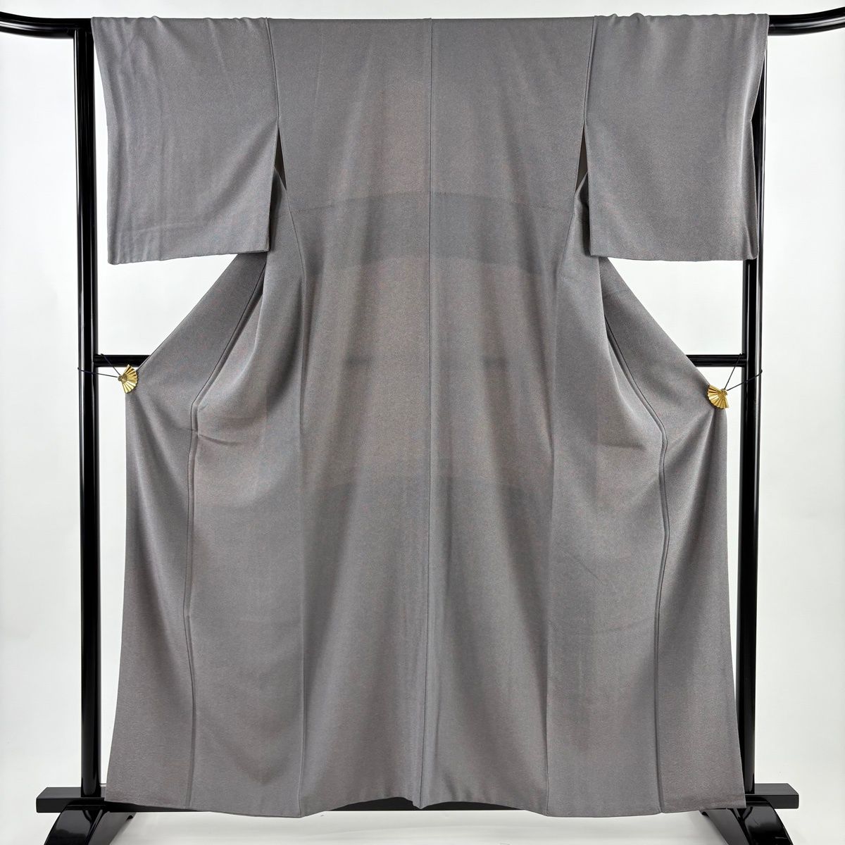 江戸小紋 身丈159.5 cm 裄丈66.5 M 袷 鮫 灰色 正絹