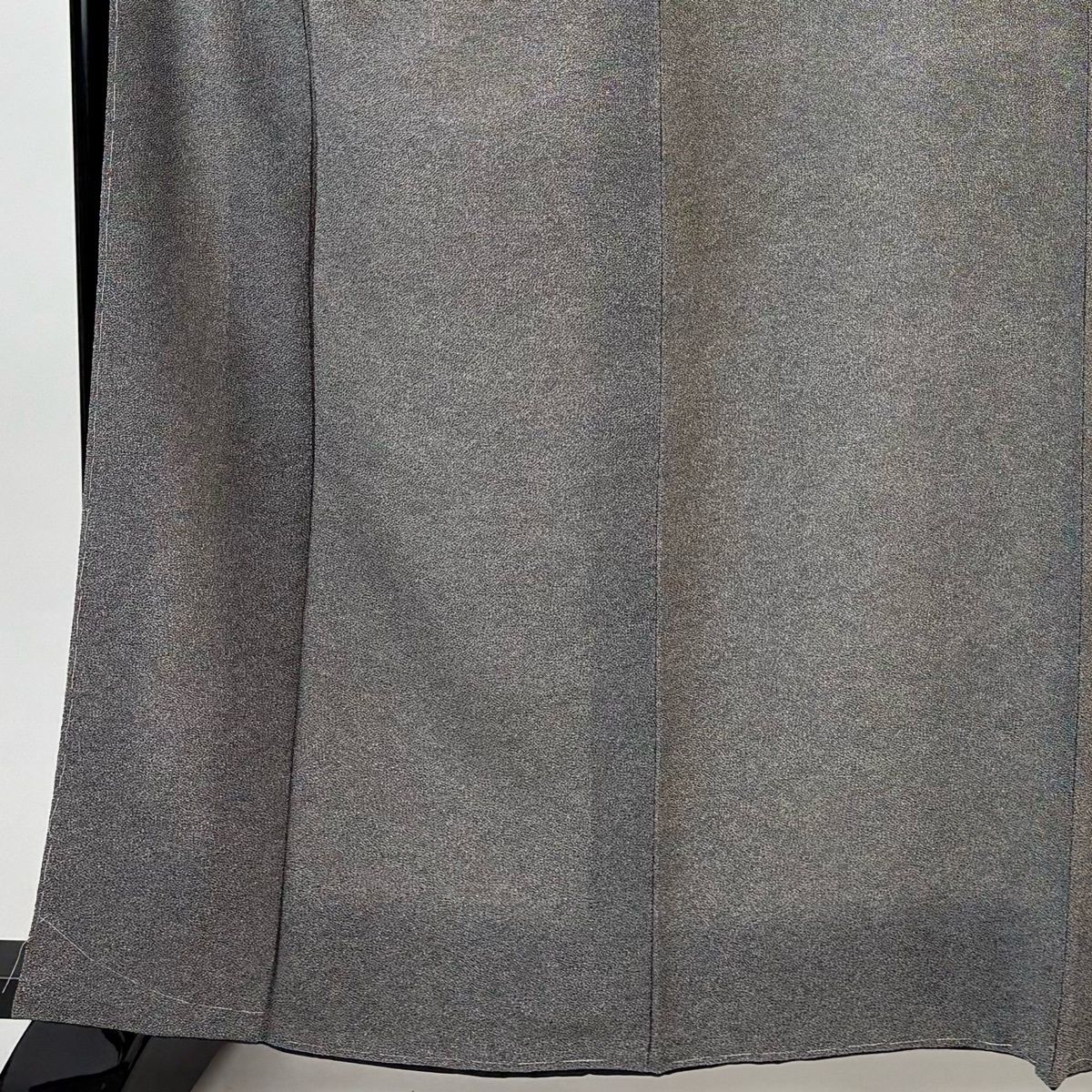 江戸小紋 身丈160.5 cm 裄丈64.5 M 袷 落款 幾何学模様 黒灰 正絹