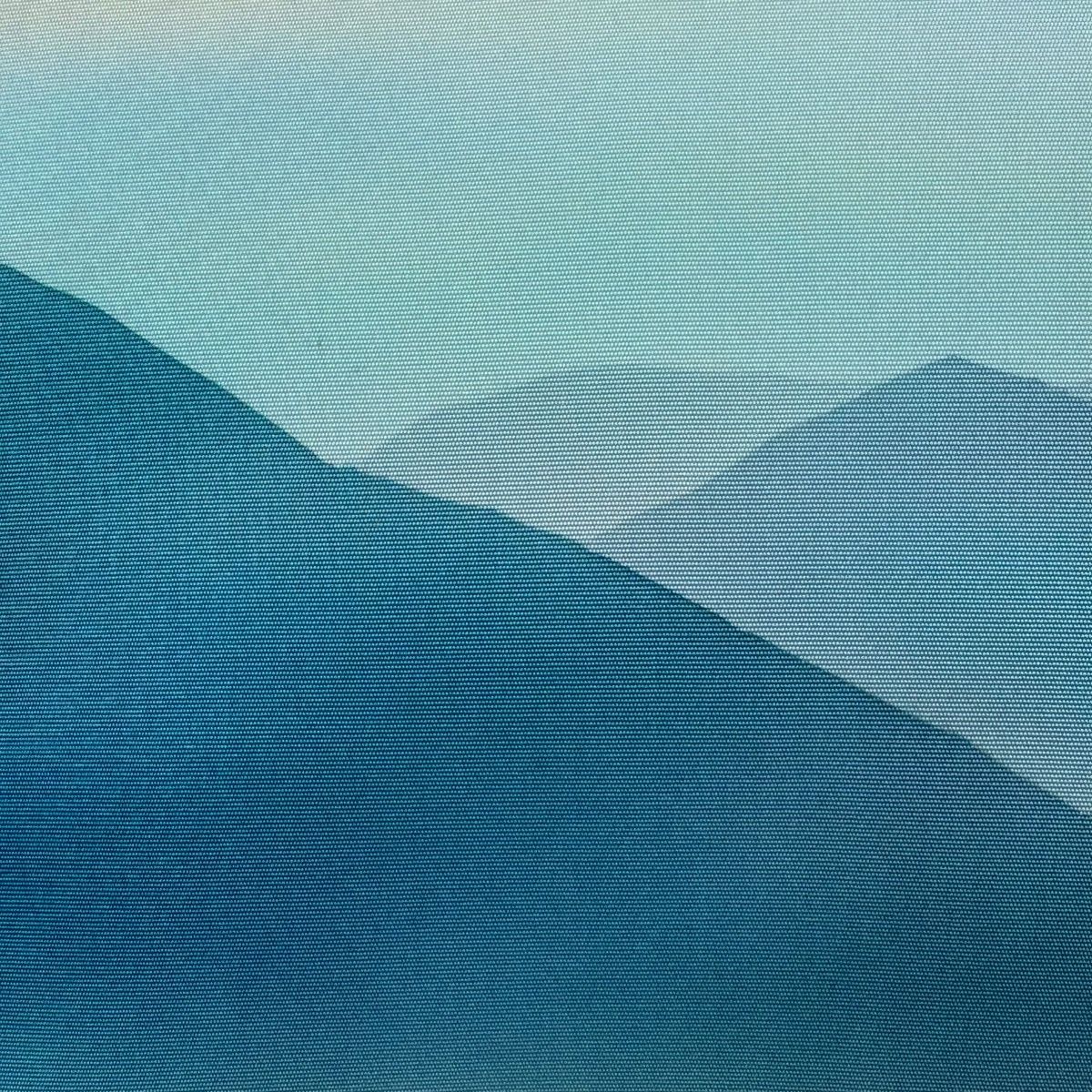 名古屋帯 秀品 落款 本郷大田子 風景 遠山 ぼかし サーモンピンク 正絹